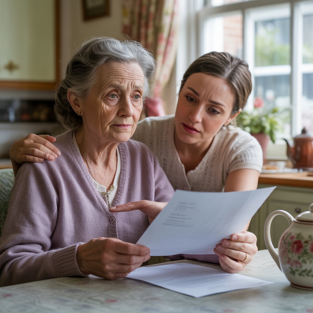 elderly behaviour management tips supporting calm discussion and reassurance for an older adult experiencing confusion at home