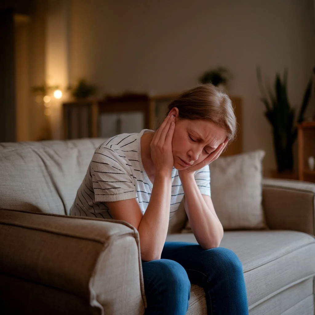 Emotional exhaustion experienced during caregiving responsibilities, reflecting caregiver stress and burnout in families within a UK home setting.